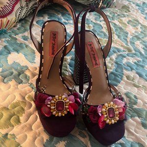 Betsey Johnson ‘Marlo’ Ankle Strap Platform Heels